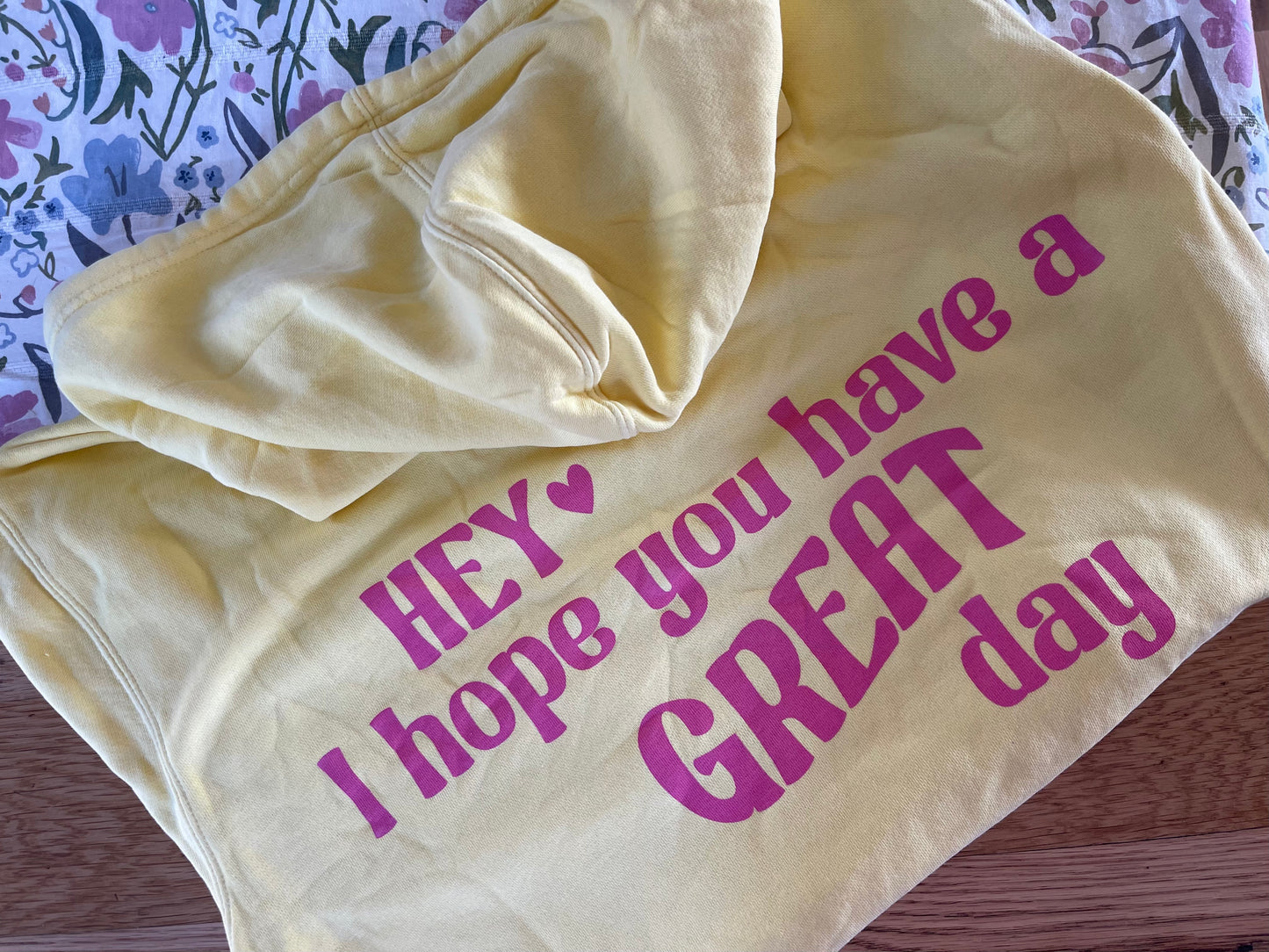 Great Day Yellow Hoodie
