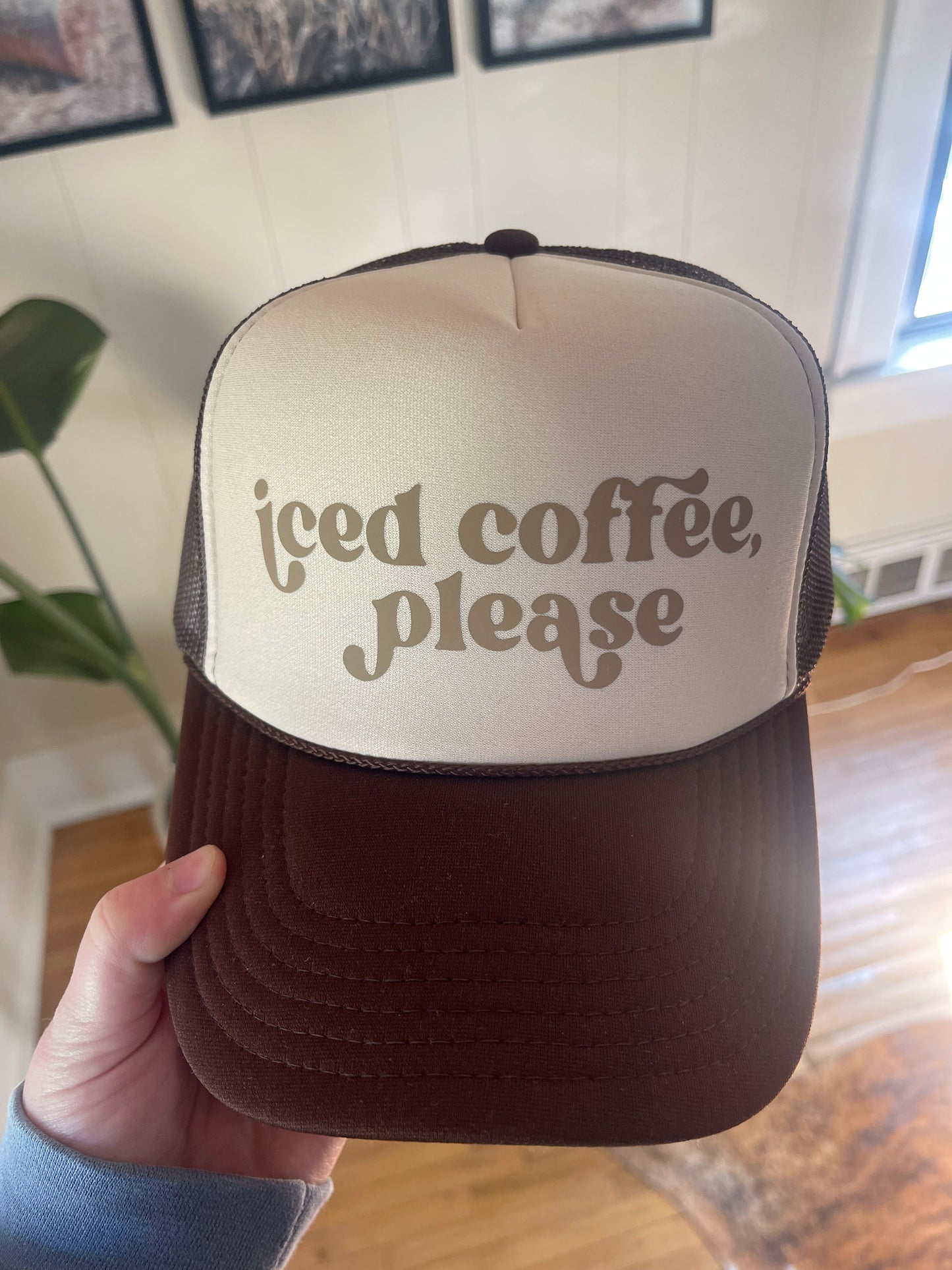 Iced Coffee Please Trucker Hat