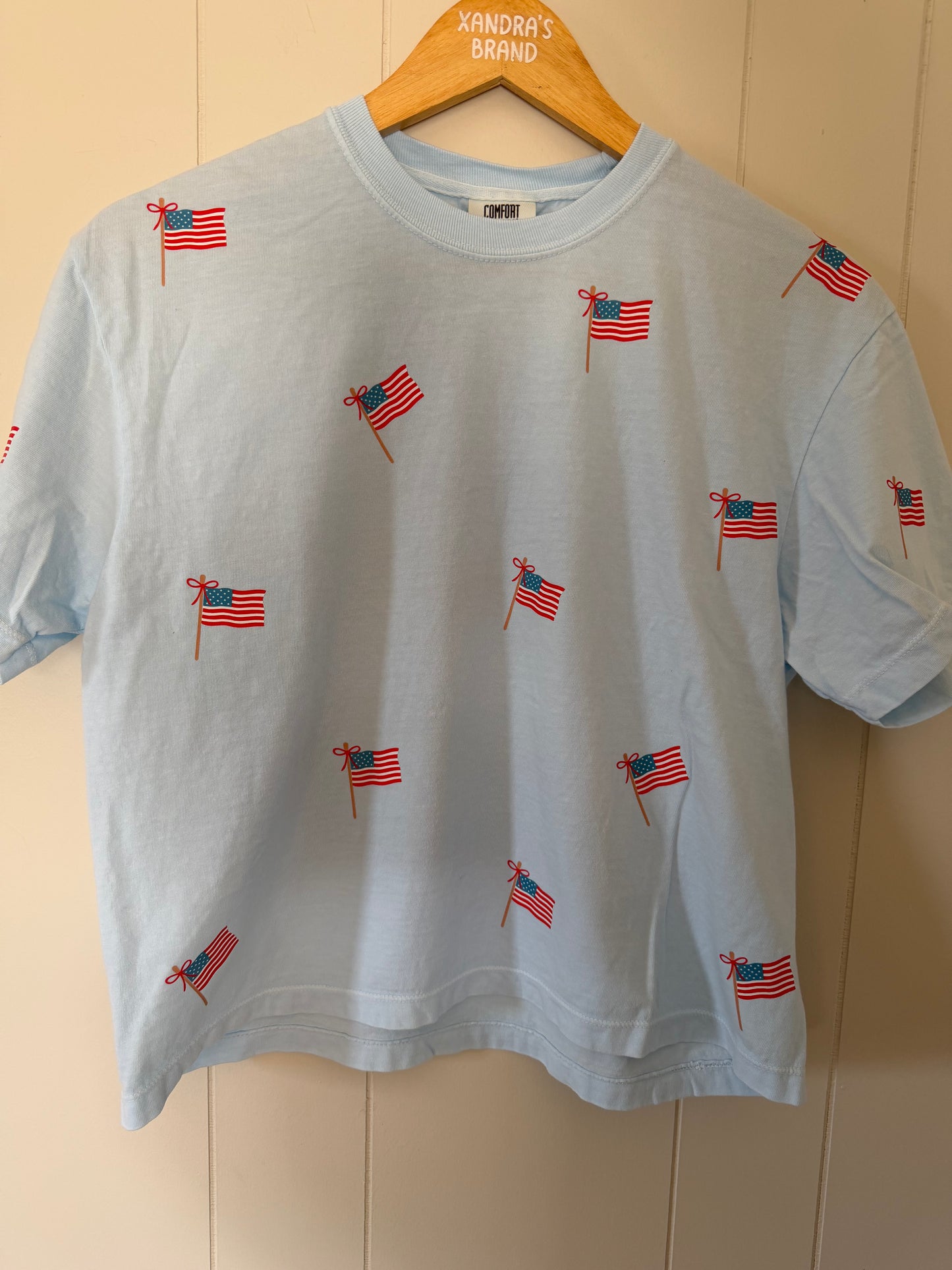 Crop Flag Tee